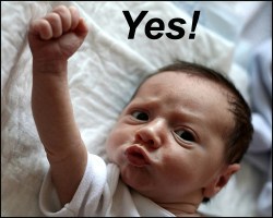 Yes Baby Fist Pump