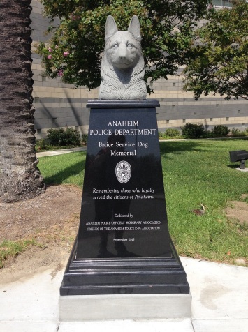 Ext Police Dog Memorial front